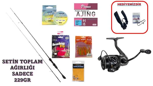 Ryuji Voltage 190 cm 0.5–5 gr & Ryuji Voltage 1000 5+1 LRF Seti ürün görseli