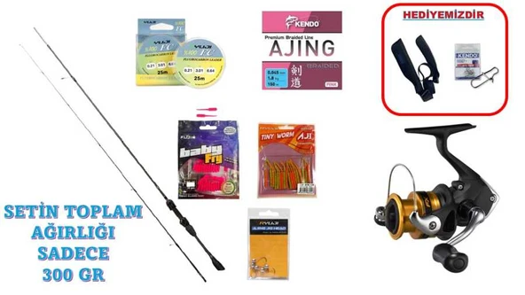 Ryuji Voltage 190 cm 0.5–5 gr & Shimano FX 1000 FC LRF Seti - Resim 2