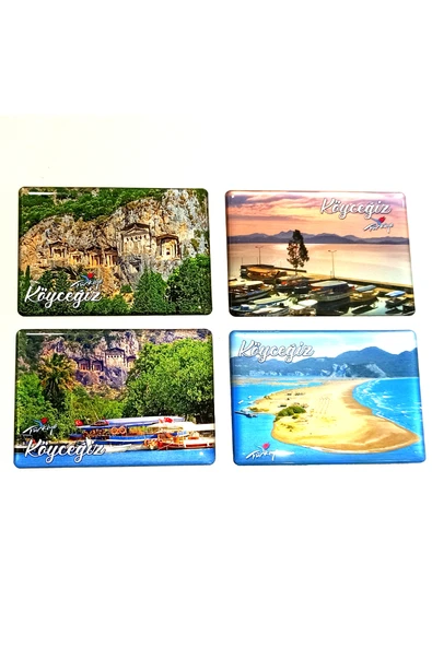 Monalisa Home 4 Adet Farklı Model Desenli Renkli Kültürel Mıknatıslı Magnet ürün görseli 1