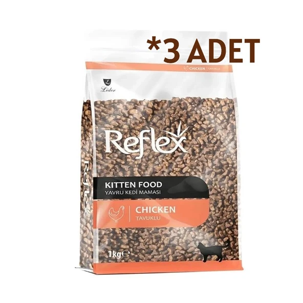 Reflex Tavuklu Yavru Kedi Maması 1 kg 3 ADET ürün görseli