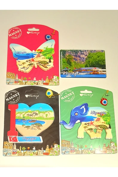 Monalisa Home 4 Adet Farklı Model Desenli Renkli Kültürel Mıknatıslı Magnet ürün görseli 1