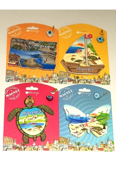 Monalisa Home 4 Adet Farklı Model Desenli Renkli Kültürel Mıknatıslı Magnet ürün görseli 1