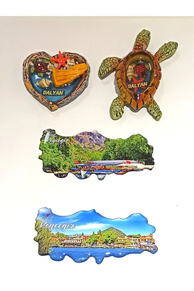 Monalisa Home 4 Adet Farklı Model Desenli Renkli Kültürel Mıknatıslı Magnet ürün görseli 1