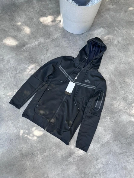 Nike Tech Fleece Siyah Üst Eşofman - 1