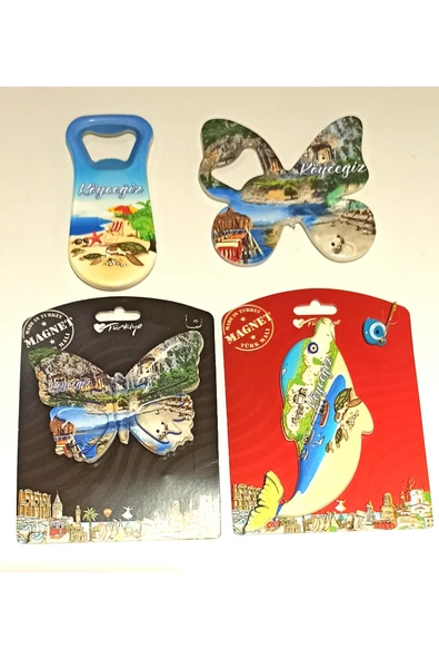 Monalisa Home 4 Adet Farklı Model Desenli Renkli Kültürel Mıknatıslı Magnet ürün görseli