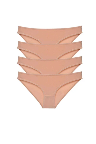 LitaeTrend 4 adet Süper Eko Set Likralı Kadın Slip Külot Ten ürün görseli 1