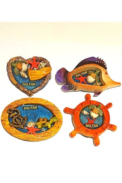 Monalisa Home 4 Adet Farklı Model Desenli Renkli Kültürel Mıknatıslı Magnet ürün görseli