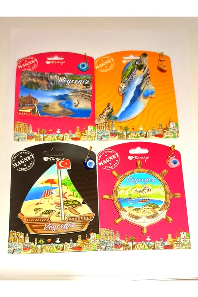 Monalisa Home 4 Adet Farklı Model Desenli Renkli Kültürel Mıknatıslı Magnet ürün görseli 1