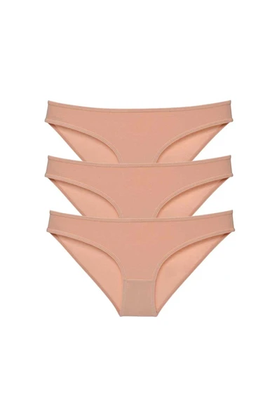 LitaeTrend 3 adet Süper Eko Set Likralı Kadın Slip Külot Ten ürün görseli 1