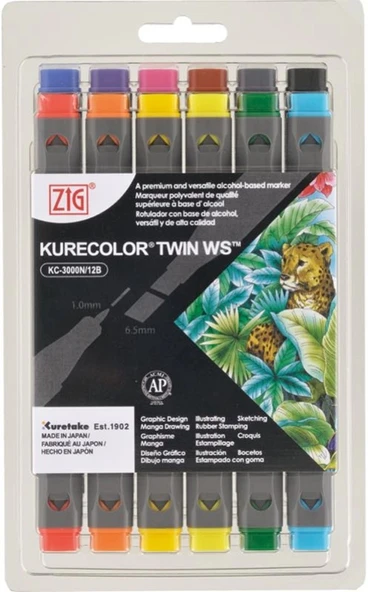 Supertrend Kurecolor Twin S Marker Kalem Seti 12 Renk BASIC COLORS ürün görseli