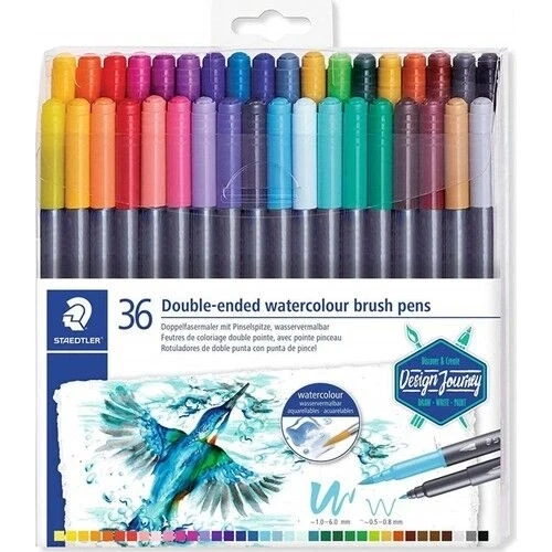 Supertrend Marsgraphic Duo Brush Pen Çift Taraflı Fırça Uçlu Marker Seti 36 Renk ürün görseli 1
