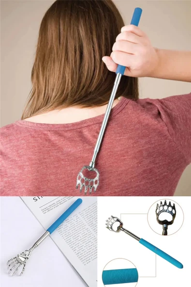 TİNEKE   Teleskopik Sırt Kaşıma Aparatı Açılır Kapanır Sırt Kaşıyıcı Metal Aparat 1 Adet