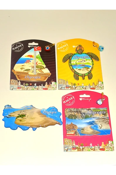 Monalisa Home 4 Adet Farklı Model Desenli Renkli Kültürel Mıknatıslı Magnet ürün görseli