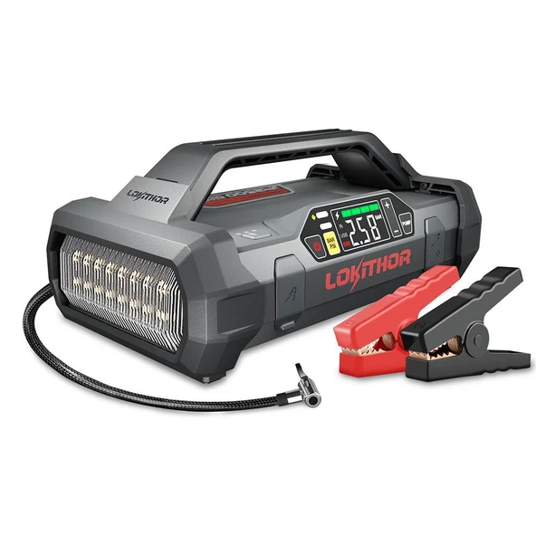 Lokithor JA2500 12V 2500Amp LiFePO4 Akıllı Akü Takviye + Pompa + Powerbank + Led Lamba - 1