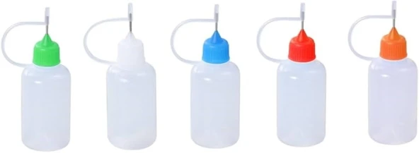 Hayal sepeti İğne Uçlu 30ml Tutkal kabı + 100 gr tutkal  -Boya Şişesi - 9