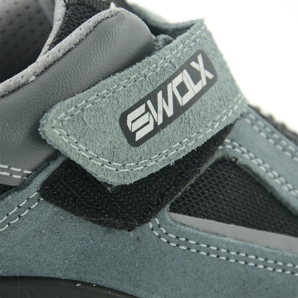CLAS-X 12 Gri Süet Kaplama Kompozit Burunlu Suya Dayanıklı İş Ayakkabısı S1 42 Numara - Resim 4