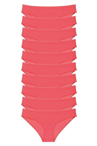 LitaeTrend 10 adet Süper Eko Set Likralı Kadın Slip Külot Fuşya ürün görseli 1