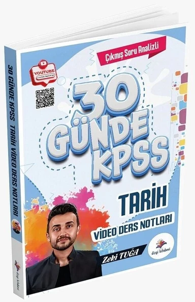 Dizgi Kitap KPSS 30 Günde Tarih Video Ders Notları - Zeki Tuğa Dizgi Kitap Yayınları ürün görseli 1