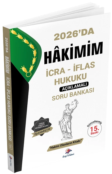 Dizgi Kitap 2026 Hakimlik Hakimim İcra İflas Hukuku Soru Bankası - Serhat Güven Dizgi Kitap ürün görseli 1