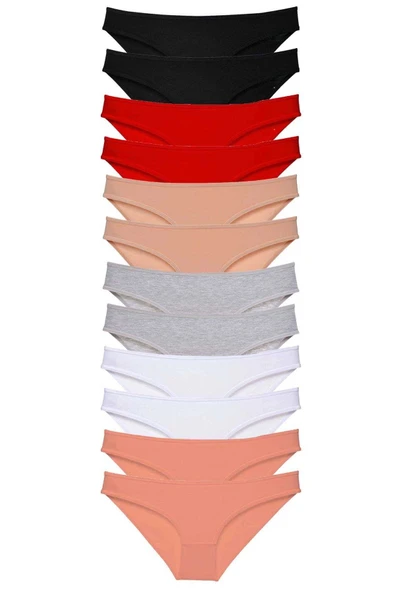 LitaeTrend 12 adet Süper Eko Set Likralı Kadın Slip Külot Set 1 ürün görseli 1