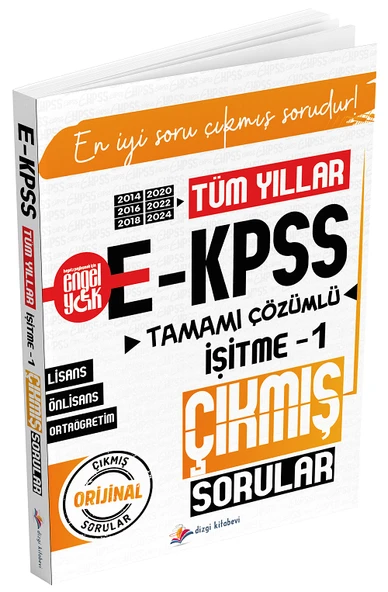 Dizgi Kitap 2026 EKPSS İşitme-1 Çıkmış Sorular Tüm Yıllar Çözümlü Dizgi Kitap ürün görseli 1