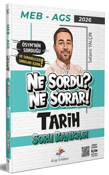 Dizgi Kitap 2026 MEB-AGS Tarih Ne Sordu Ne Sorar Soru Bankası Çözümlü - Selami Yalçın Dizgi Kitap ürün görseli