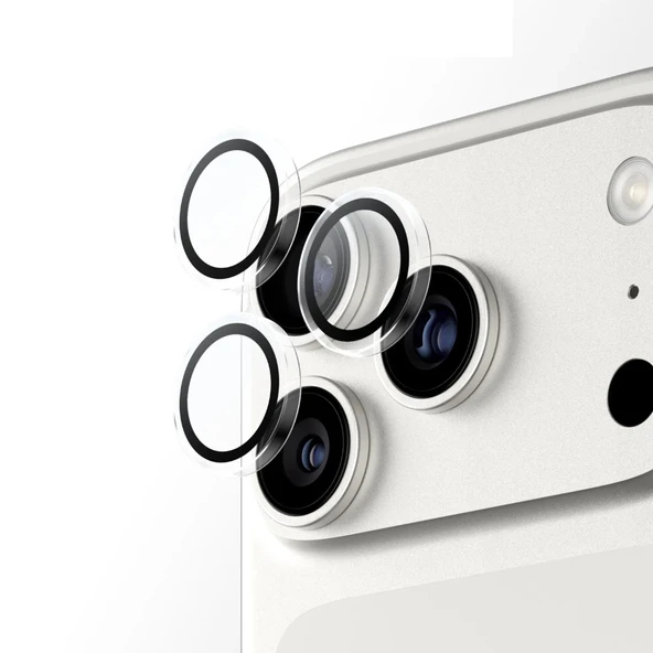 Panzerglass Apple iPhone 17 Pro Max Şeffaf Kamera Lens Koruyucu (Hizalama Aparatlı) - Resim 3
