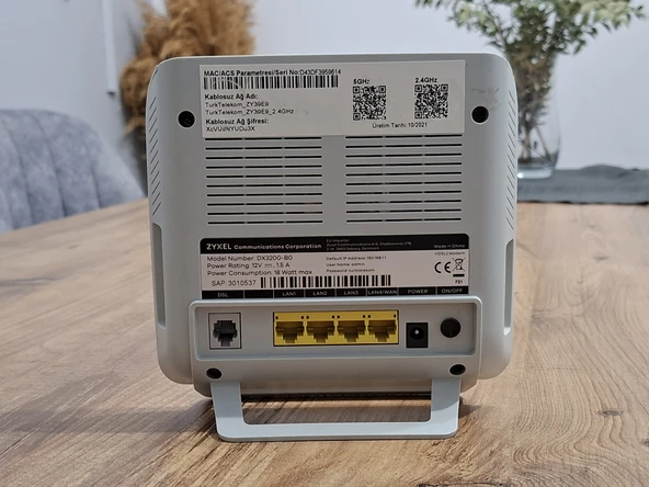 Zyxel DX3200-B0 Dual-AX 1500 Wifi 6 FiberVDSL2 Modem Router - 4