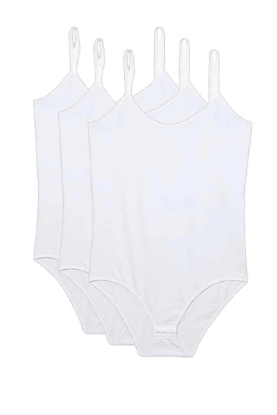 LitaeTrend 3 Adet İp Askılı Kadın Çıtçıtlı Body Beyaz ürün görseli 1