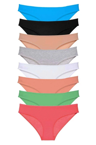 LitaeTrend 8 adet Süper Eko Set Likralı Kadın Slip Külot Set 7 ürün görseli 1