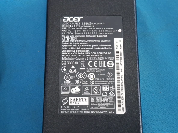 Acer ADP-180MB K 180W 9.23A Notebook Şarj Aleti Adaptör İĞNE UÇ - 3