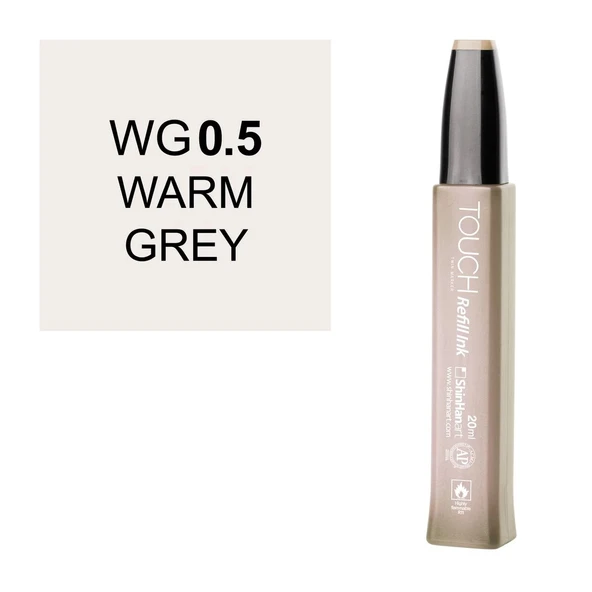 Touch Twin Marker Refill Alcohol Ink Alkol Bazlı Mürekkep 20 ml. WG0.5 WARM GREY ürün görseli 1