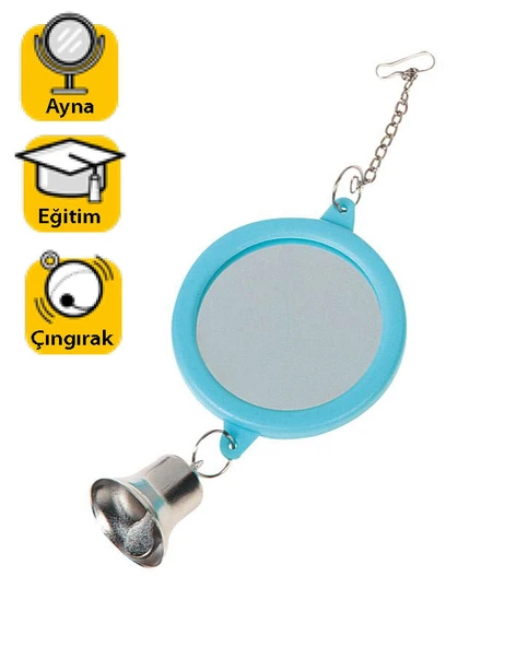 Karlıe Kuş Oyuncağı Zilli Ayna Çap:6cm ürün görseli