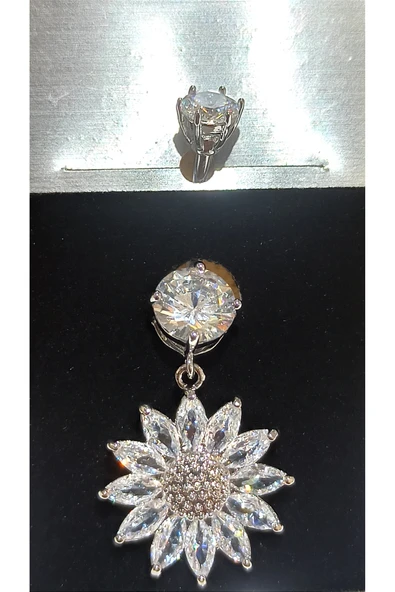 Monalisa Home Gümüş Renk Lüks Figürlü Gösterişli Göbek Pirsing ürün görseli 1