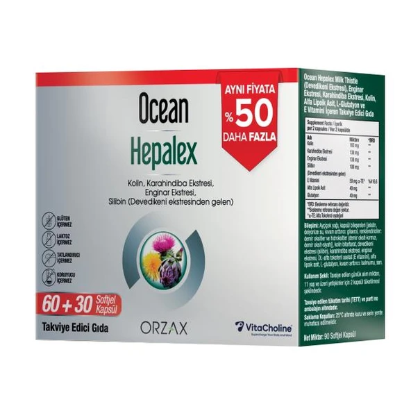 Ocean Hepalex 60 Softjel Kapsül %50 Daha Fazla - 1