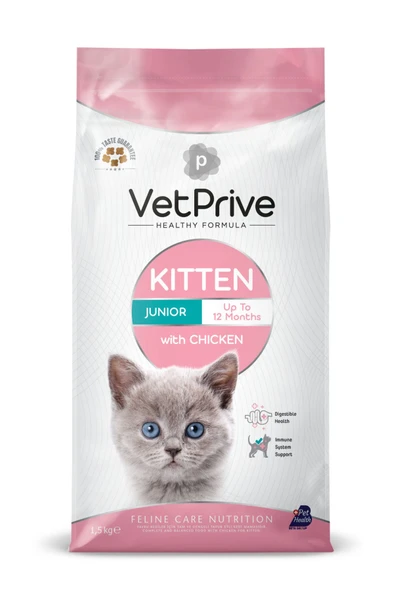 Vet Prive Yavru Kedi Maması Tavuklu 1.5 Kg - 1