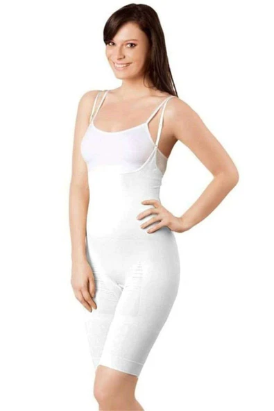 LitaeTrend Elit Life Kadın Boy Dikişsiz Toparlayıcı Korse Beyaz 895 ürün görseli 1