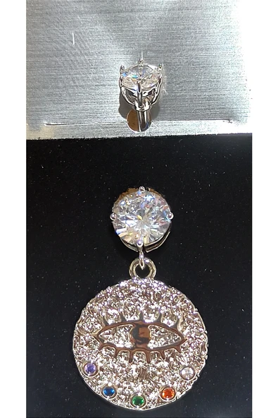 Monalisa Home Gümüş Renk Lüks Figürlü Gösterişli Göbek Pirsing