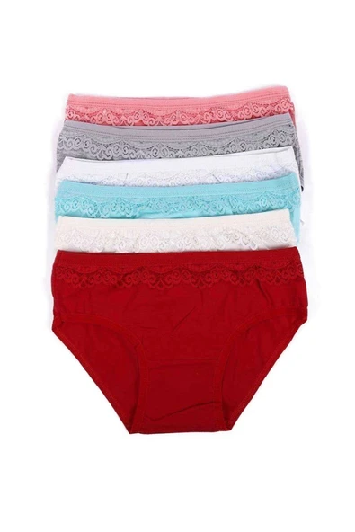 LitaeTrend 6 adet Kız Çocuk Dantelli Kız Bikini 408 - 1