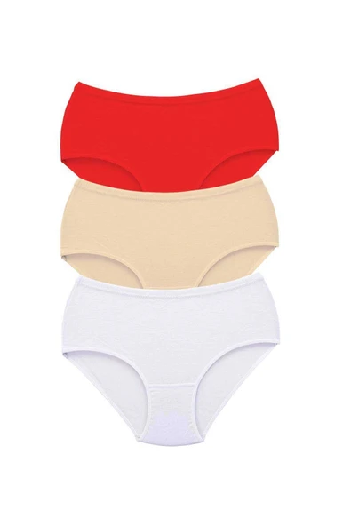 LitaeTrend 3 Adet Tutku Kadın Yüksek Bel Bato Kalın Lastik Külot S8 ürün görseli 1