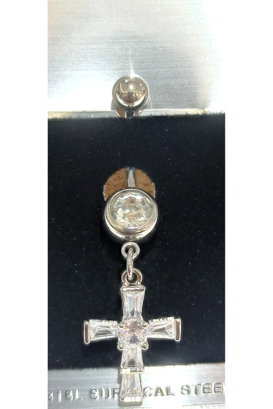 Monalisa Home Gümüş Renk Lüks Figürlü Gösterişli Göbek Pirsing