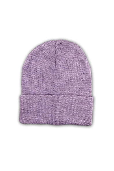 LitaeTrend Unisex Basic Düz Katlamalı Bere Lila - 1