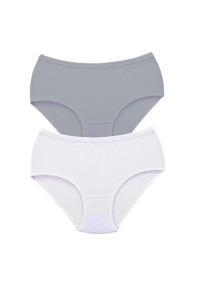 LitaeTrend 2 Adet Tutku Kadın Yüksek Bel Bato Kalın Lastik Külot S10 ürün görseli 1