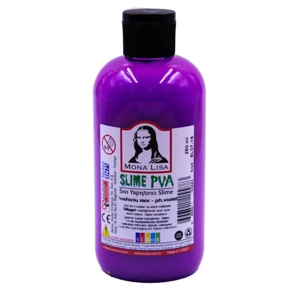 Supertrend Mona Lisa Slime Jeli 250 ml. Fosforlu Mor - 1