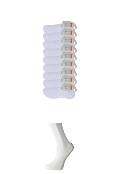 LitaeTrend Beyaz Erkek Babet Çorap 9 çift - 1