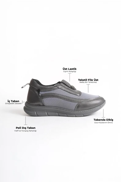 Büyük Numara Bayan Günlük Yürüyüş ve Şık Spor Ayakkabı - Resim 10