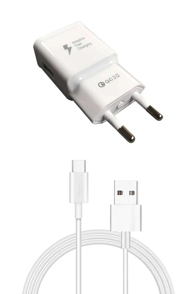 LitaeTrend Android Type-C Uçlu Hızlı Şarj Aleti 3.1A 1 Metre Kablolu Hızlı Şarj Cihazı - 1