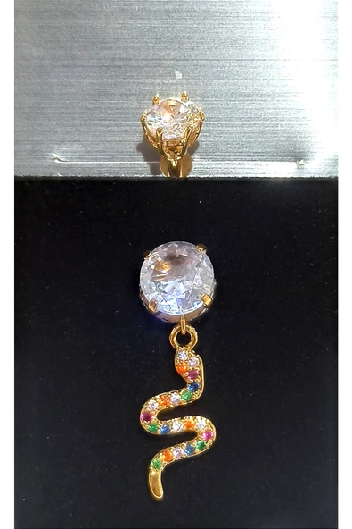 Monalisa Home Gold Renk Lüks Figürlü Gösterişli Göbek Pirsing