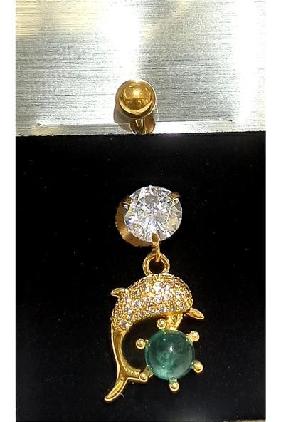 Monalisa Home Gold Renk Lüks Figürlü Gösterişli Göbek Pirsing