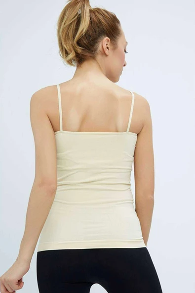 LitaeTrend Elite Life Kadın İp Askılı İz Yapmaz Uzun Ten Atlet 846 - Resim 3